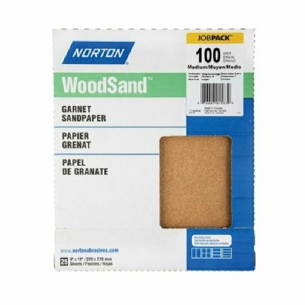 Norton Abrasives - St. Gobain Norton Abrasives St Gobain #479909x11 100G Sand Sheet, 5PK 07660747990